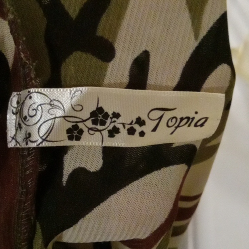 Topia Camo Sheer Top S - Picture 4 of 4